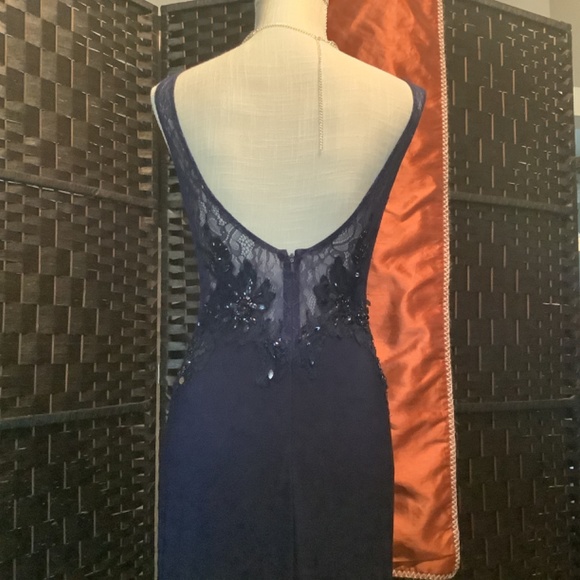 Camille la vie  Elegant Navy Blue Gown /Prom Dress Size 6💙 - Picture 6 of 14